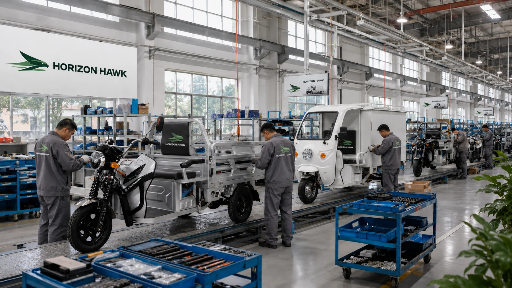 Electric vehicle assembly line